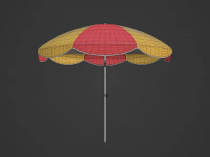 Beach Parasol 3D Model