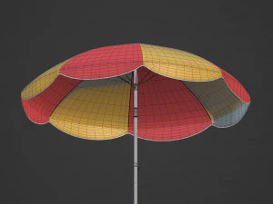 Beach Parasol 3D Model