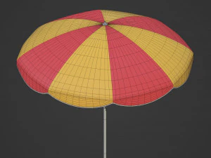 Beach Parasol 3D Model