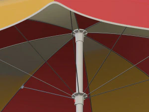 Beach Parasol 3D Model