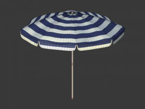 Pacote de guarda-sol de praia Modelo 3D