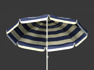 Pacote de guarda-sol de praia Modelo 3D