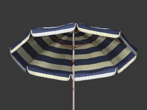 Pacote de guarda-sol de praia Modelo 3D
