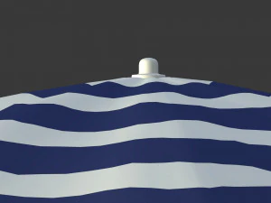 Pacote de guarda-sol de praia Modelo 3D