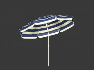 Pacote de guarda-sol de praia Modelo 3D