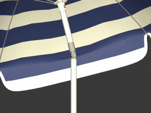 Pacote de guarda-sol de praia Modelo 3D
