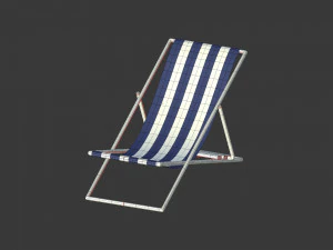 Pacote de guarda-sol de praia Modelo 3D