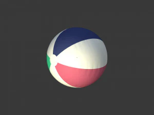 Pacote de guarda-sol de praia Modelo 3D