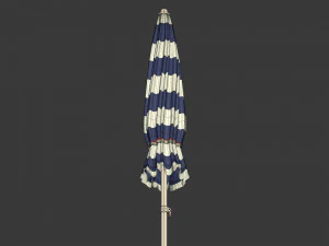 Pacote de guarda-sol de praia Modelo 3D