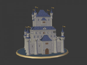 Cartoon Medieval Castle 3D 模型