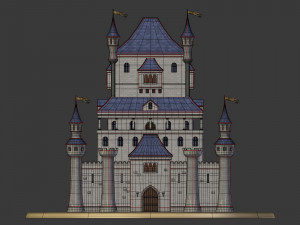 Cartoon Medieval Castle 3D 模型
