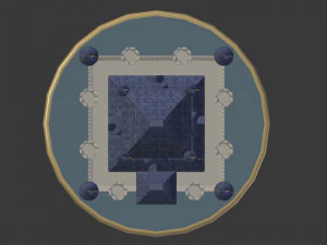 Cartoon Medieval Castle 3D Model