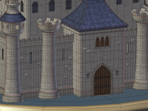 Cartoon Medieval Castle 3D 模型
