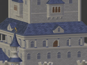 Cartoon Medieval Castle 3D 模型