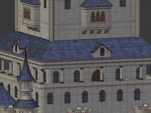 Cartoon Medieval Castle 3D 模型