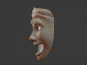 Theater Masks Model 3D