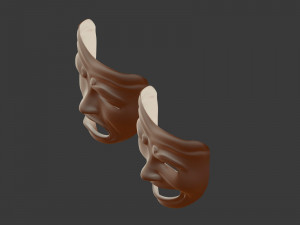 Theater Masks Model 3D