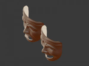 Tiyatro Maskeleri 3D Model