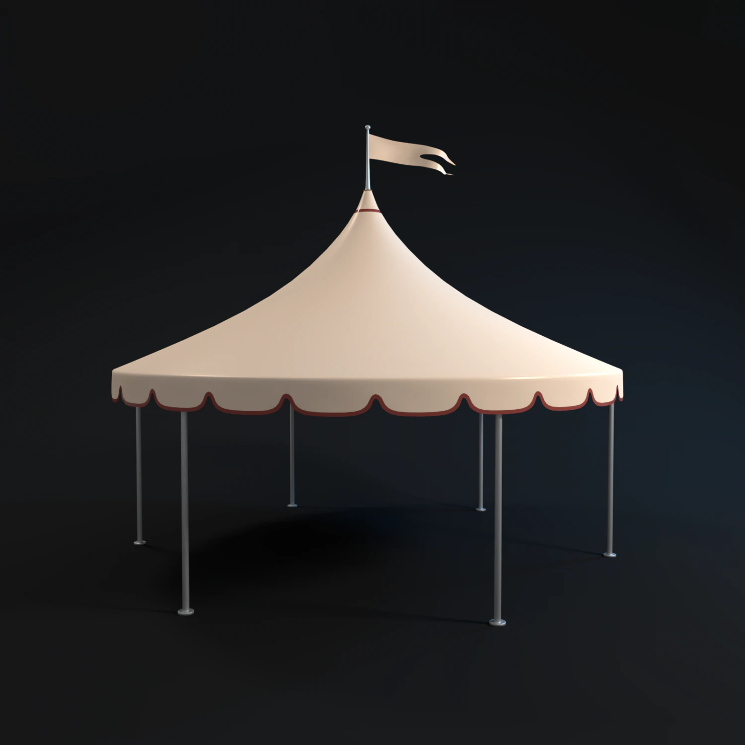 Events Tent 3D Model .c4d .max .obj .3ds .fbx .stl .blend 