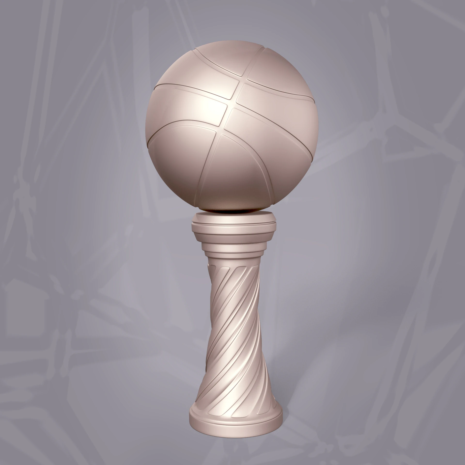 Basketbol Kupası 3D Baskı Modeli .c4d .max .obj .3ds .fbx .stl .blend 