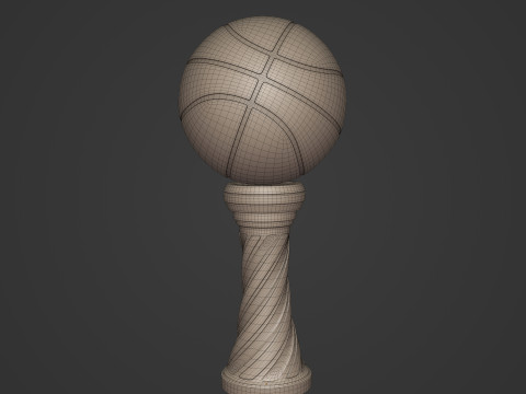Basketball Trophy Modello di stampa 3D