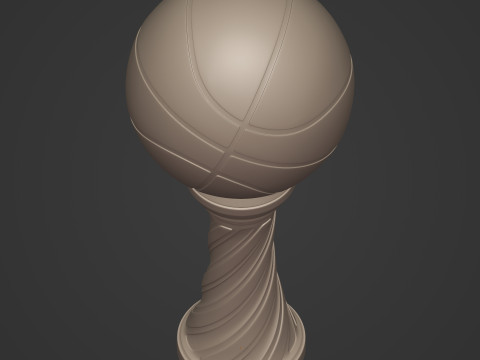 Basketball Trophy Modello di stampa 3D