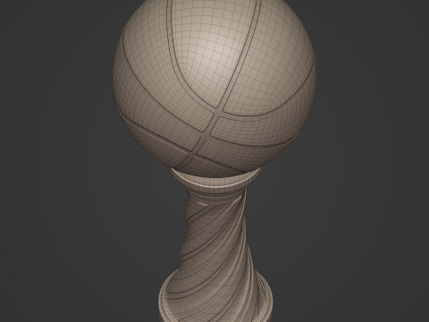 Basketball Trophy Modello di stampa 3D