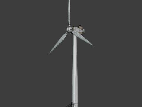 &Eacute;olienne de conception g&eacute;n&eacute;rique Modèle 3D