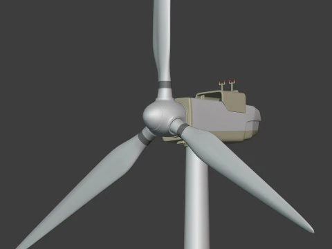 Wind Turbine with Generic Design 3D Model