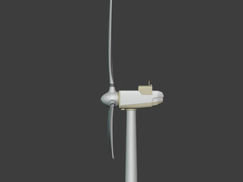 Wind Turbine with Generic Design 3D Model