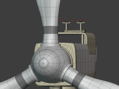 &Eacute;olienne de conception g&eacute;n&eacute;rique Modèle 3D