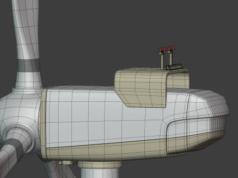 &Eacute;olienne de conception g&eacute;n&eacute;rique Modèle 3D