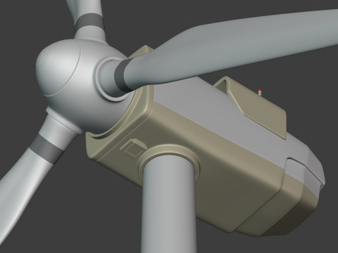 &Eacute;olienne de conception g&eacute;n&eacute;rique Modèle 3D