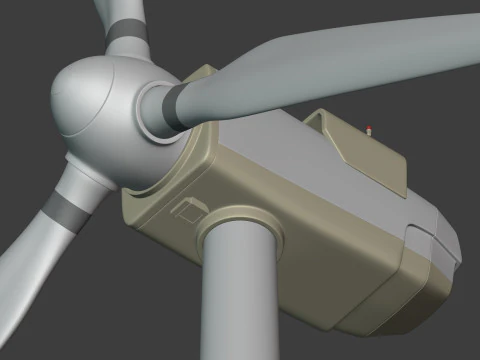 Wind Turbine with Generic Design 3D Model