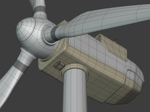&Eacute;olienne de conception g&eacute;n&eacute;rique Modèle 3D
