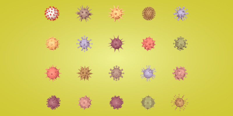 Virus Pack 3D Model .c4d .max .obj .3ds .fbx .stl .blend