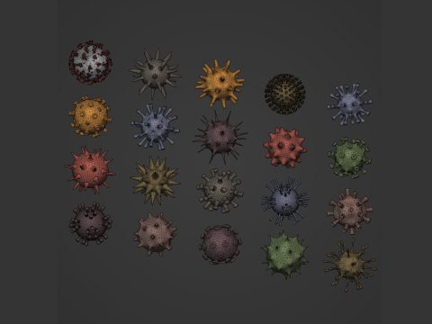 Virus Pack 3D Model
