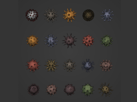 Virus Pack 3D Model