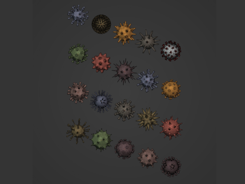 Virus Pack 3D Model