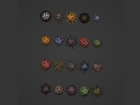 Virus Pack 3D Model