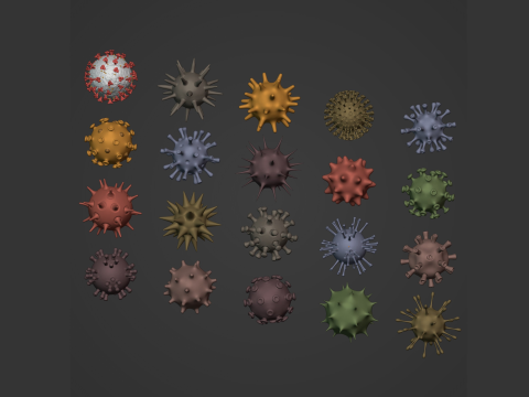 Virus Pack 3D Model