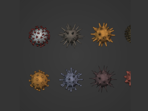 Virus Pack 3D Model