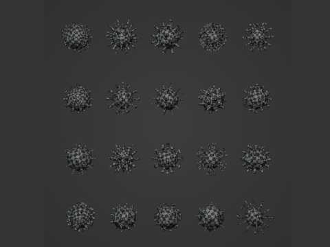 Virus Pack 3D Model