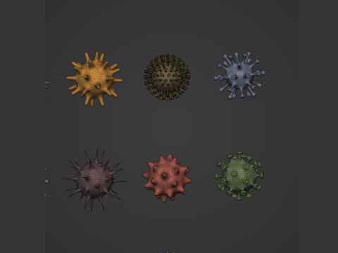 Virus Pack 3D Model