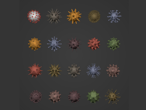 Virus Pack 3D Model