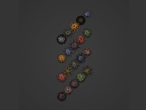 Virus Pack 3D Model