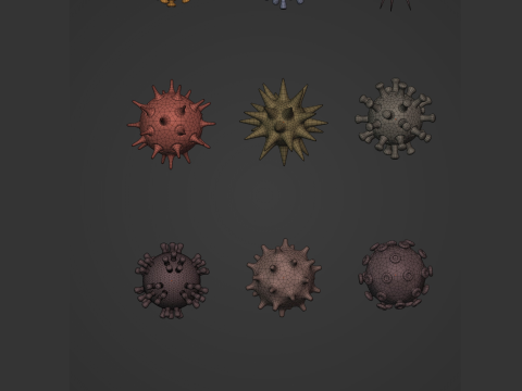 Virus Pack 3D Model