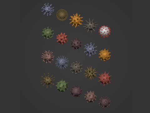 Virus Pack 3D Model