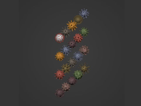 Virus Pack 3D Model