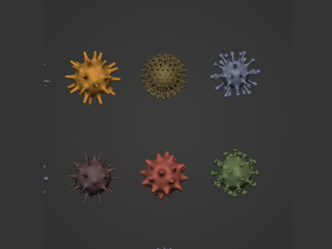 Virus Pack 3D Model